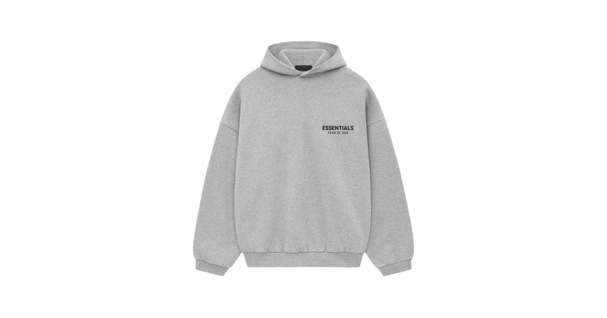 Fear of God Essentials Hoodie Light Heather Grey | FEAR-OF-GOD