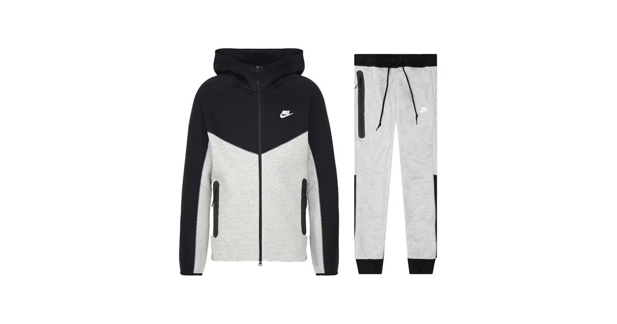 Nike Tech Fleece Jogging Nike Blanc Et Noir Nike Sportswear Tech 