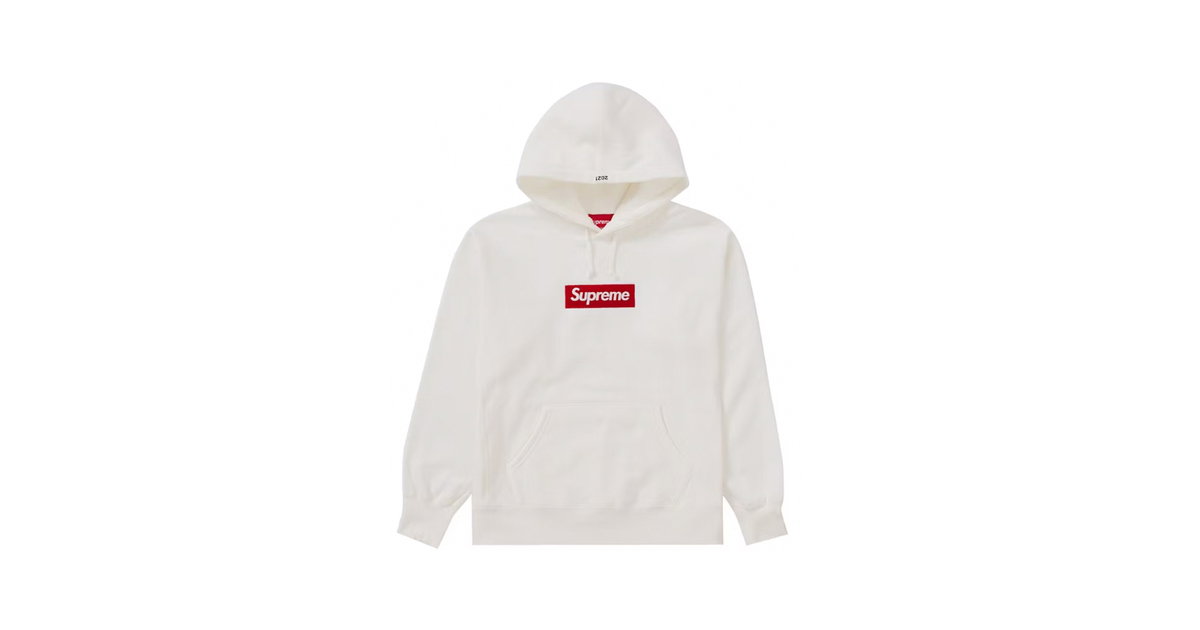 Supreme Box Logo Hooded Sweatshirt (FW21) White | SUPREME-00223