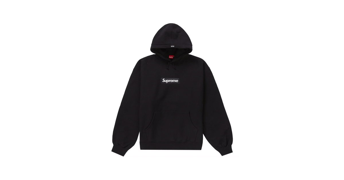 Supreme Box Logo Hooded Sweatshirt (FW23) Black | SUPREME-00264
