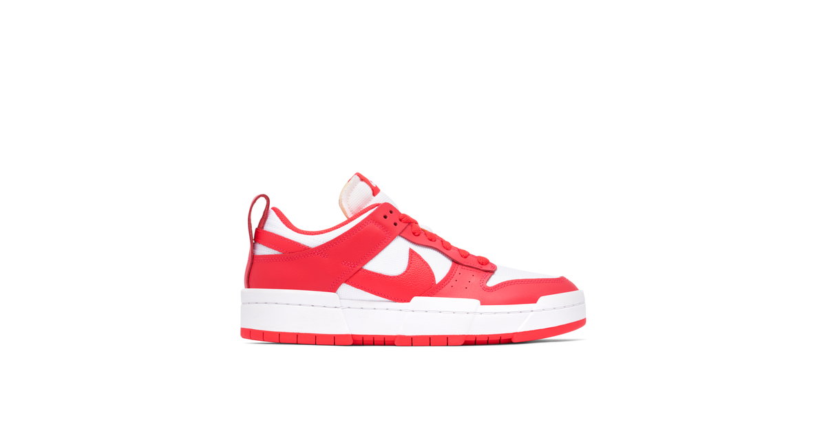 Nike Dunk Low Disrupt Siren Red White Womens | CK6654-601 | Laced