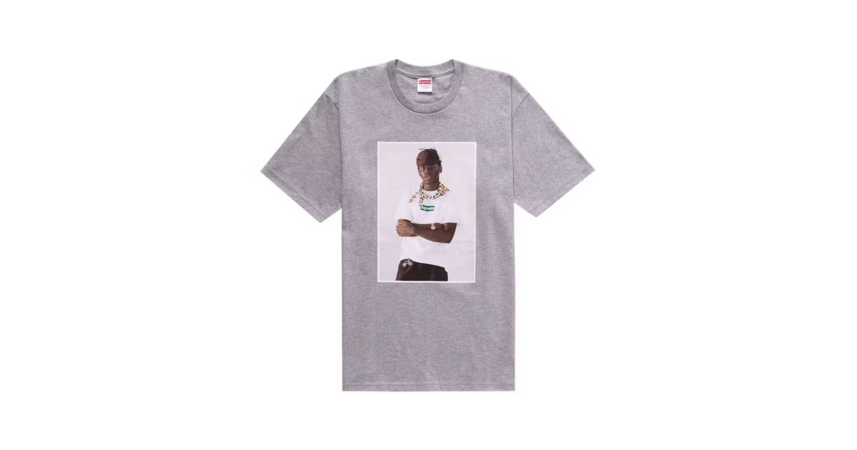 Supreme Tyler The Creator Tee Heather Grey | SUPREME-00143 | Laced