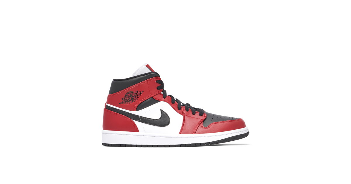 Air Jordan 1 Mid Chicago Toe | 554724-069 | Laced