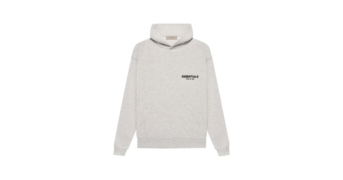 正規品XS FOG ESSENTIALS hoodie Fear of God Essentials Hoodie Light Oatmeal | 192SU224417F