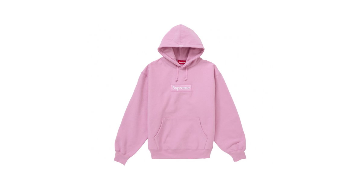 Supreme Box Logo Hooded Sweatshirt Pink | SUPREME-01417 | Laced