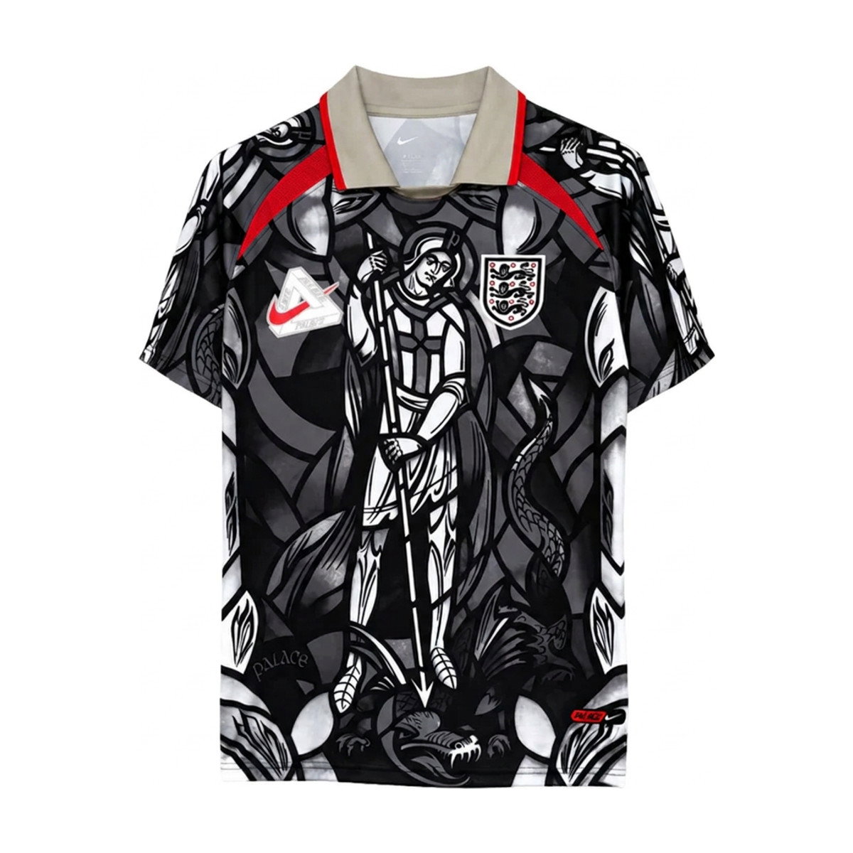Palace x Nike England Dri-FIT Football Jersey Pewter Grey Bright